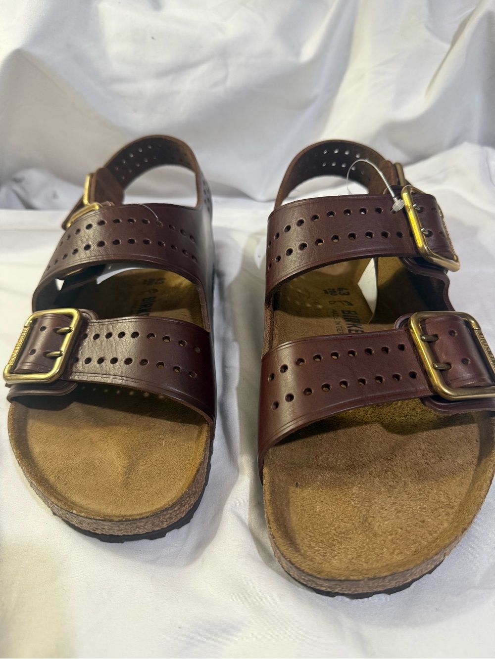 Birkenstock Milano Bold Leather M/Size 10 Color : Roast Natural leather